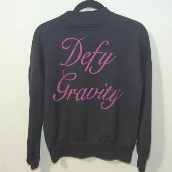 Abercrombie Kids Wicked Sweatshirt Defy Gravity Glinda Elphaba Girls Size 15/16 - Picture 5 of 6